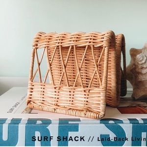 Vintage Wicker Napkin Holder